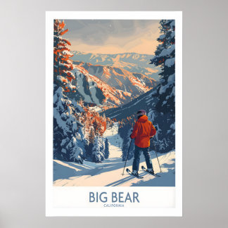 Poster Big Bear Ski Print - California 1