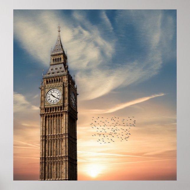 Poster Big Ben London (Devant)