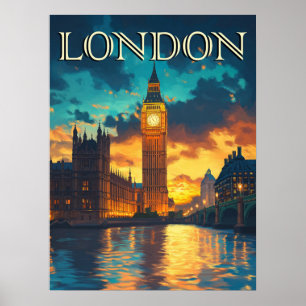 Poster Big Ben, Londres Travel