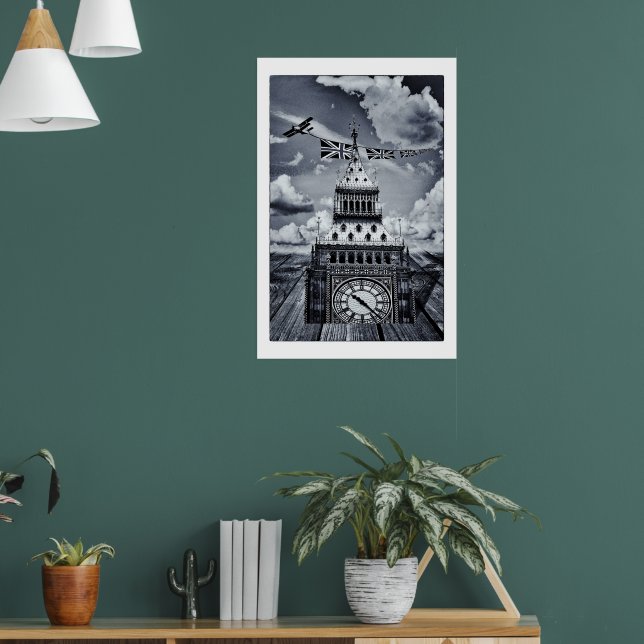 Poster Big Ben Surreal British Art, London (Salon 1)