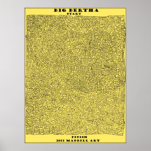 Poster Big Bertha Maze