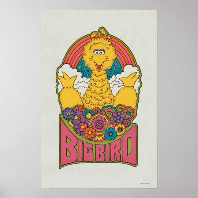 Poster Big Bird | Psychédélique (Devant)