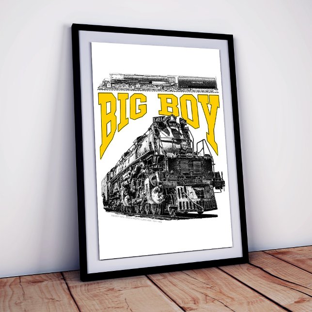 Poster Big Boy 4014 Steam Loco. Union Pacific Class 4000 (Big Boy 4014 Steam Loco. Union Pacific Class 4000. Poster)