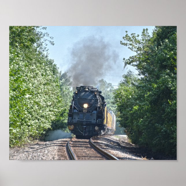 Poster Big Boy No. 4014 Steam Locomotive (Devant)