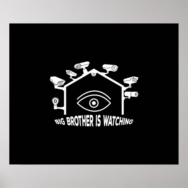 Poster Big Brother est en train de regarder (Devant)