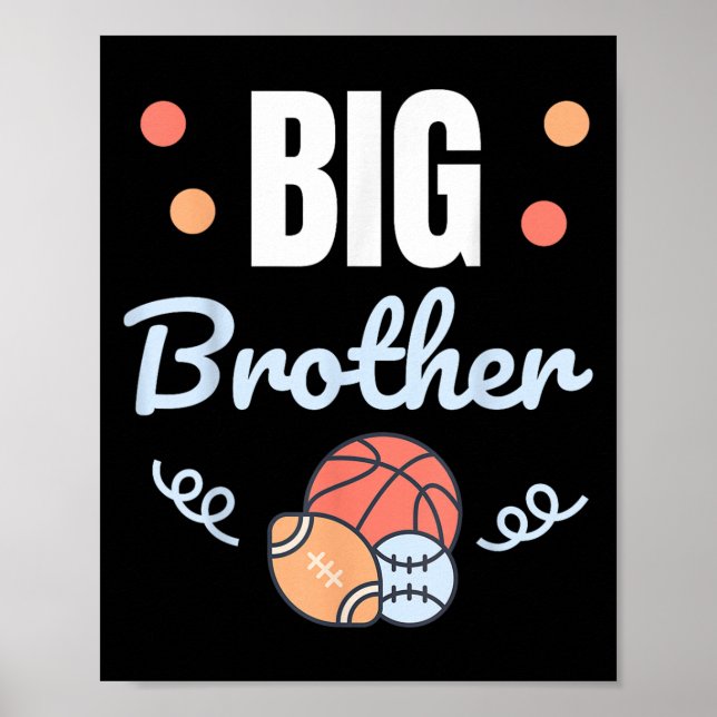 Poster Big Brother _ Fun Pregancy Faire-part &amp; Sib (Devant)