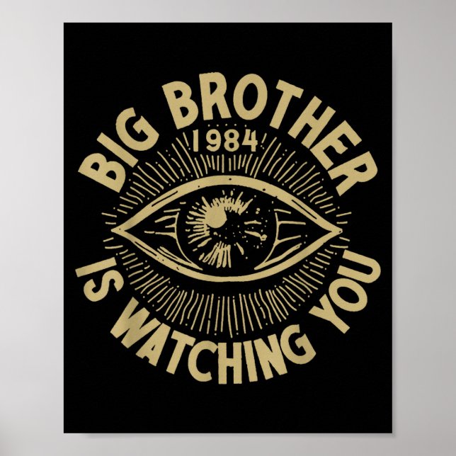 Poster Big Brother Is Watching You  (Devant)