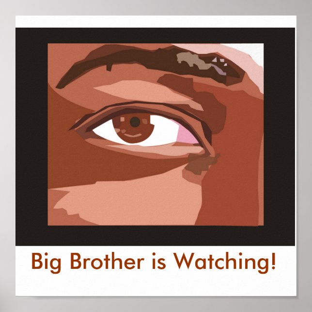 Poster Big Brother regarde ! (Devant)