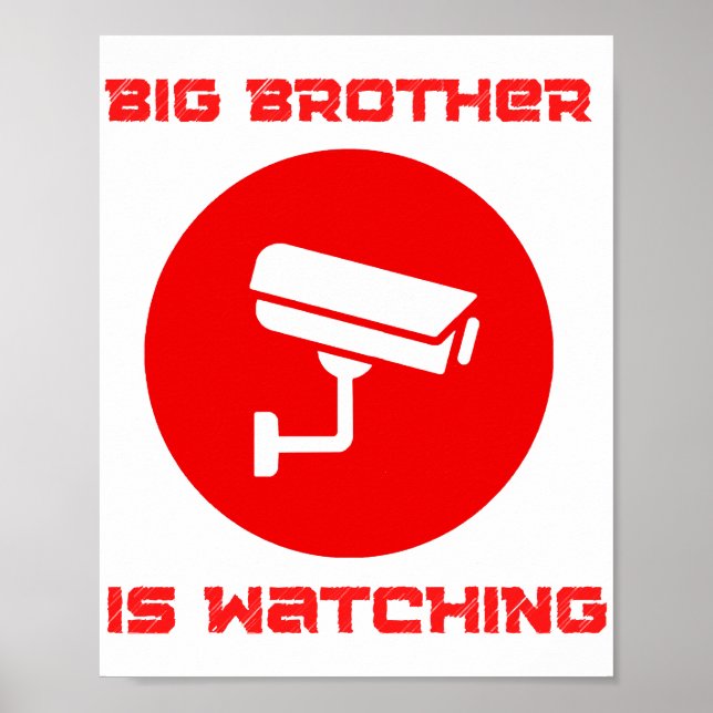 Poster Big Brother regarde 1984 ingsoc (Devant)