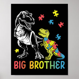 Poster Big Brother Saurus T Rex Sensibilisation sur l'aut