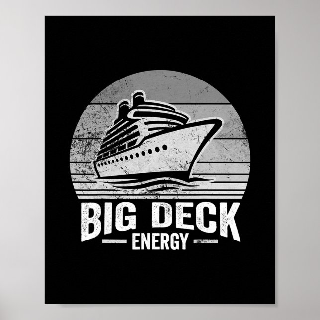 Poster Big Deck Energy Cruise Ship Design  (Devant)