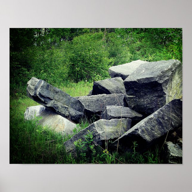 Poster Big Granite Rocks Nature (Devant)