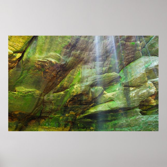 Poster Big Lyons Falls, Mohican State Park, Ohio (Devant)