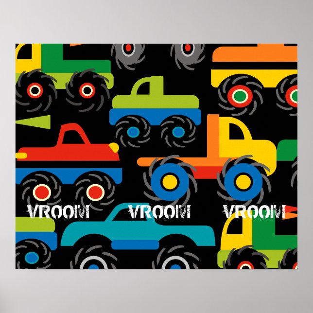 Poster Big Monster Truck Wall pour Room (Devant)