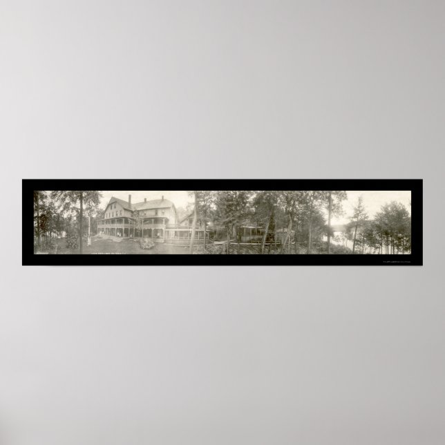 Poster Big Moose, New York Photo 1911 (Devant)