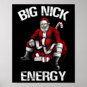 Poster Big Nick Energy Fun Père Noël Noël 2