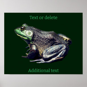 Poster Big Old Bullfrog Nature Ajouter votre texte