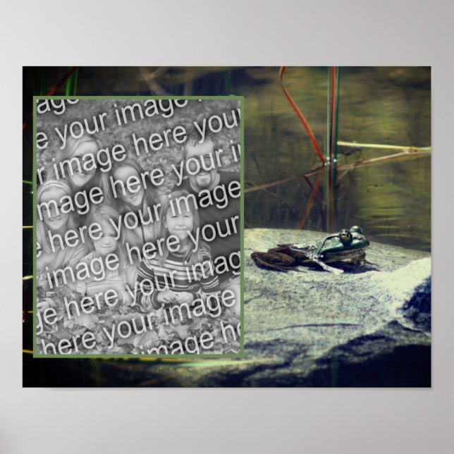 Poster Big Old Bullfrog Pond Ajouter Votre Photo (Devant)