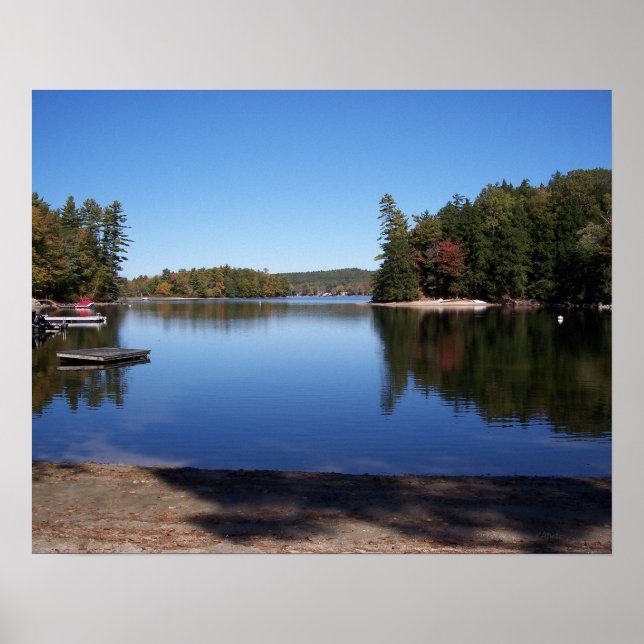 Poster Big Sebago Lake, Maine (Devant)