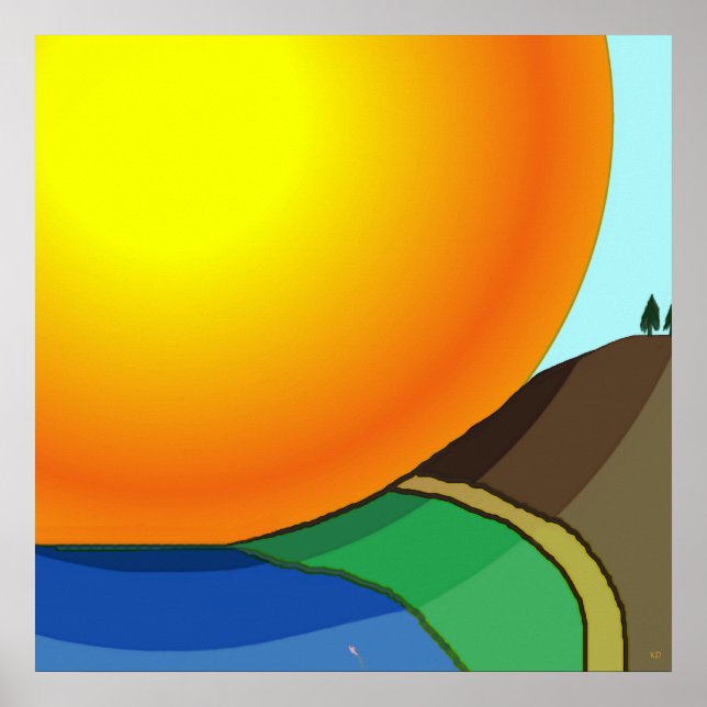 Poster Big Sunrise (Devant)