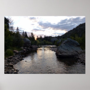 Poster Big Thompson River à Sunrise
