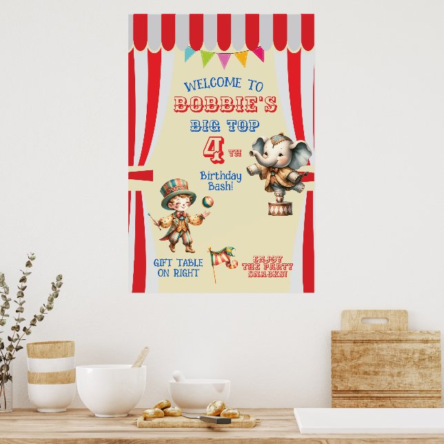 Poster Big Top Circus (Cuisine)