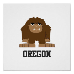 Poster Bigfoot de l'Oregon