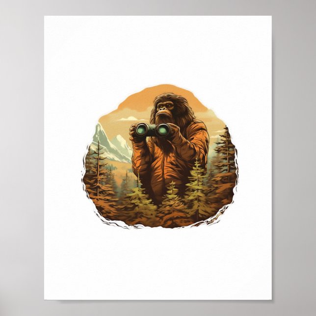 Poster Bigfoot Peek-A-Boo (Devant)