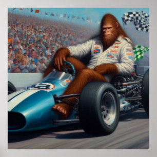 Poster Bigfoot Racecar