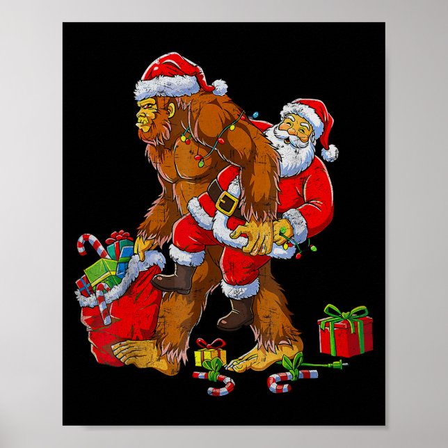 Poster Bigfoot Sasquatch For Men Grandpa Boys Kids Christ (Devant)