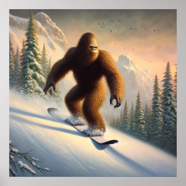 Poster Bigfoot Snowboard (Devant)