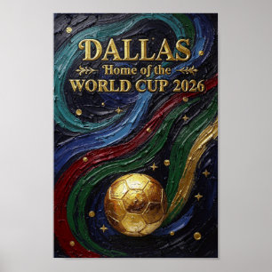 Poster Bijou de fan de football Dallas pour la Coupe du M