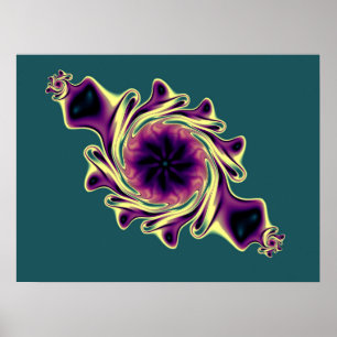 Poster Bijou fractal en breloque