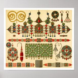 Poster Bijoux du peuple Kabyle en Algérie