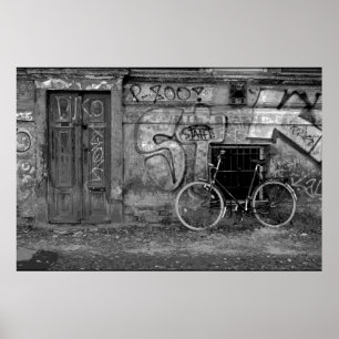 Poster - Bike Leaning Against Wall