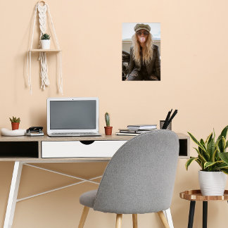 Poster Biker Woman Pink Bubble Gum Bubble Stylish