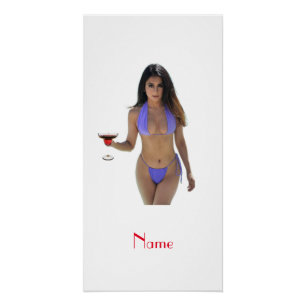 Poster Bikini brun beauté Thunder_Cove