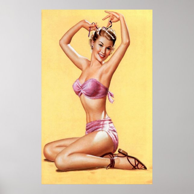 Poster Bikini pourpre (Devant)