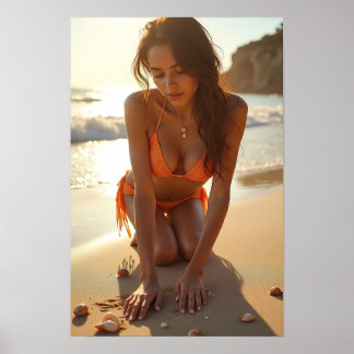 Poster Bikini Sur La Plage