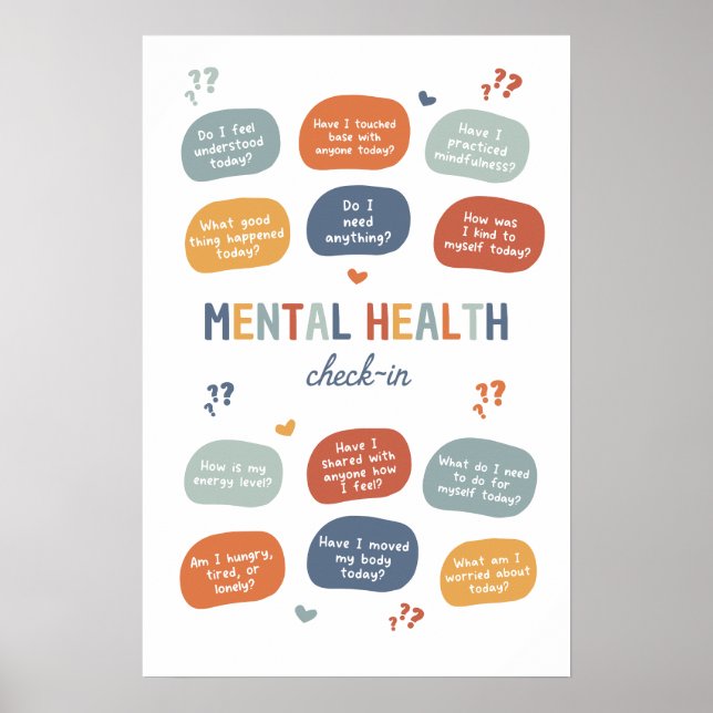 Poster Bilan de santé mentale BoHo Classroom (Devant)