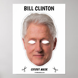 Poster BILL CLINTON Halloween Mask