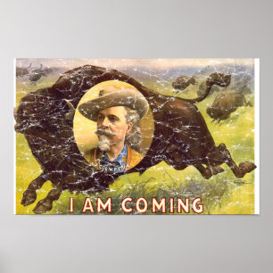 Poster Bill Cody -1899 - en détresse