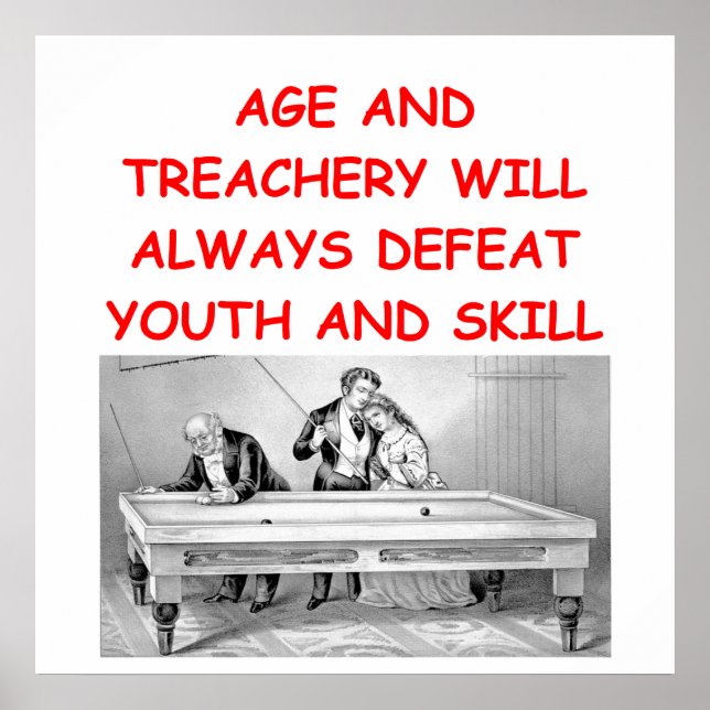 Poster billard (Devant)