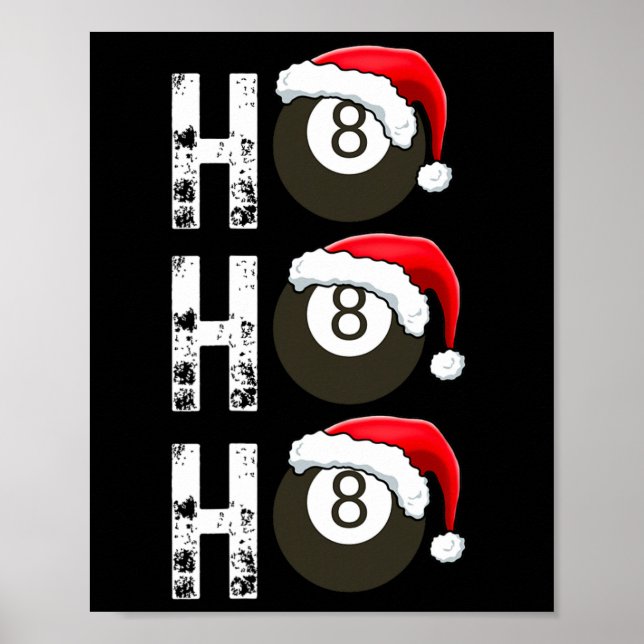 Poster Billard amusant Billard pour la Ligue des joueurs  (Devant)