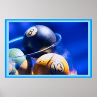 Billard bleu