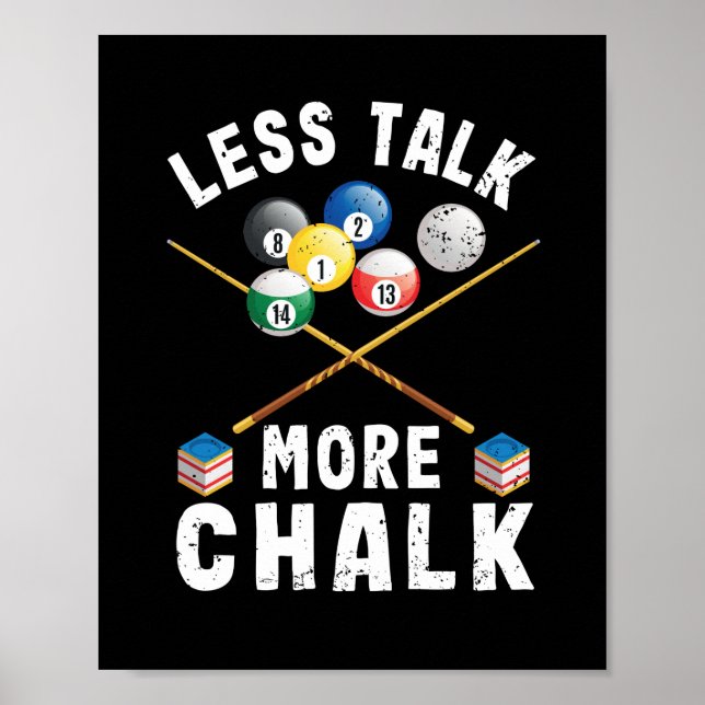 Poster Billard de billard de billard de 8 balles (Devant)