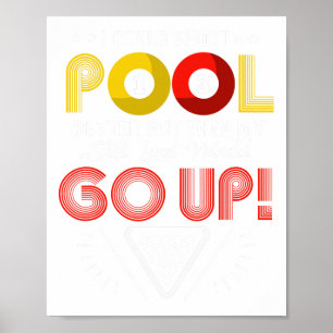 Poster Billard de joueurs de piscine amusant