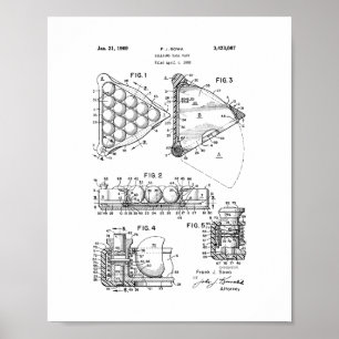 Poster Billiard Ball Rack