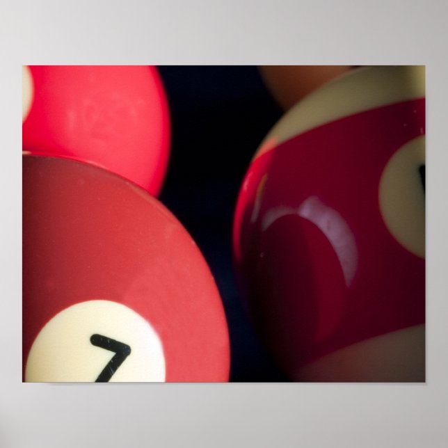 Poster Billiard Balls (Devant)