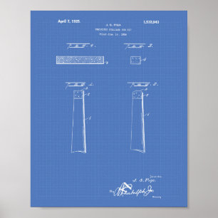 Poster Billiard sans fil 1925 - Plan directeur